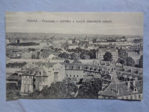 náhled knihy - Praha. - Panorama s vyhlídky u starých zámeckých schodů.