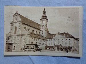 náhled knihy - Brno - kostel sv. Tomáše a místodřžitelství,  šalina / tramvaj /