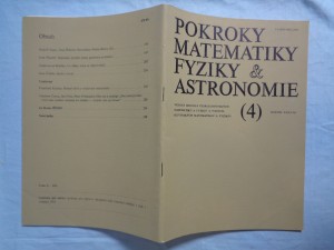 náhled knihy - Pokroky matematiky fyziky & astronomie ročník 1985 č. 4