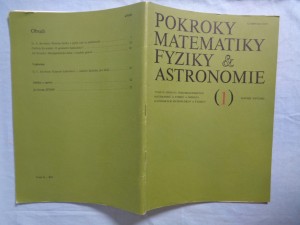 náhled knihy - Pokroky matematiky fyziky & astronomie ročník 1981 č. 1