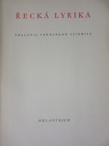 náhled knihy - Řecká lyrika