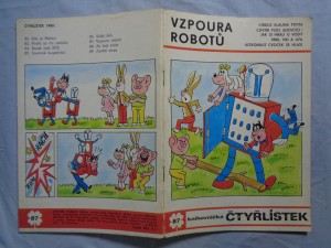 náhled knihy - Čtyřlístek: Vzpoura robotů č. 87