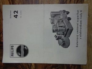 náhled knihy - Philips schema 42 IV. vydání - Bateriový cestovní superhet s elektronkami řady K