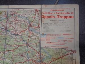 náhled knihy - Ravensteins Große Rad-u.Autokarte Nr. 41: Oppeln-Troppau