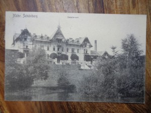 náhled knihy - Mähr. Schönberg Sanatorium - fotopohlednice Šumpet sanatorium