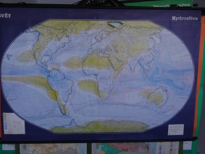 náhled knihy - Svět hydrosféra mapa Měřítko 1:20000000