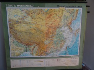 náhled knihy - ČÍNA A MONGOLSKO, obecně zeměpisná mapa. Měřítko 1:5000000