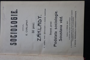 náhled knihy - Sociologie. Díl první, Základy. Svazek první, Podstata sociologie, soustava věd