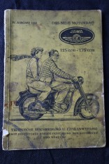 náhled knihy - Motorrad jawa - technický popis a jízdní návod 125ccm-175ccm 1958