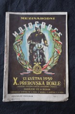 náhled knihy - Mezinárodní Moto-cross, Přerov 17.5.1959 : Proposice mezin. terénního závod