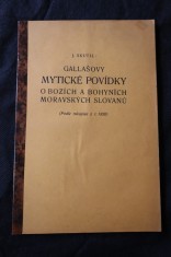 náhled knihy - Gallašovy mytické povídky o bozích a bohyních moravských Slovanů : (podle rukopisu z r. 1820)