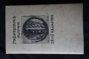 náhled knihy - Parmenidova filosofie