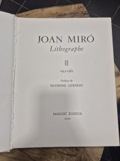 náhled knihy - Miró - Lithographe II 1953-1963
