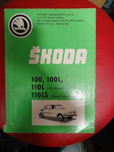 náhled knihy - Seznam náhradních dílů  Škoda 100, 100L, 110L, 110LS