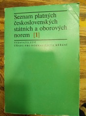 náhled knihy - Seznam platných československých státních a oborových norem 1
