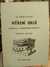 náhled knihy - Měření úhlů sinusovými a tangentovými pravítky - metodická příručka