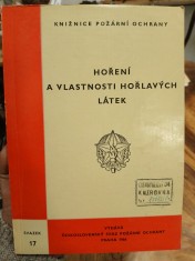 náhled knihy - Hoření a vlastnosti hořlavých látek