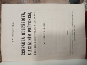 náhled knihy - Čerpadla odstředivá, s axiálním průtokem, theorie, konstrukce a aplikace