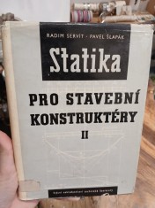 náhled knihy - Statika pro stavební konstruktéry : Určeno absolventům prům. škol stavebních a účastníkům večerního a dálkového studia. 2. [díl