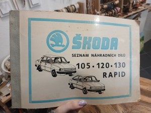 náhled knihy - Seznam náhradních dílů Škoda 105, 120, 130, Rapid