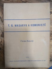 náhled knihy - T. G. Masaryk a komunisté