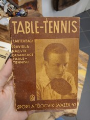 náhled knihy - Table-tenis (Pravidla, nácvik, organisace table-tenisu)