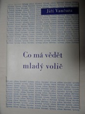 náhled knihy - Co má vědět mladý volič