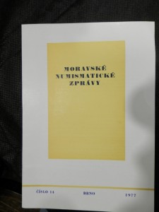 náhled knihy - Moravské numismatické zprávy, č.14