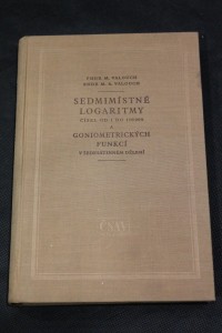 náhled knihy - Sedmimístné logaritmy čísel od 1 do 110000 a goniometrických funkcí v šedesátinném dělení