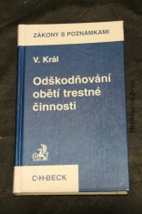 náhled knihy - Zákon o poskytnutí pomoci obětem trestné činnosti (1997) Odškodňování obětí trestné činnnosti