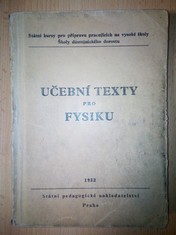 náhled knihy - Učební texty pro fysiku