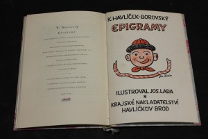 náhled knihy - Epigramy, Podpis Josef Lada