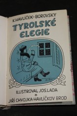 náhled knihy - !!! aukce !!! Tyrolské elegie, podpis Josef Lada