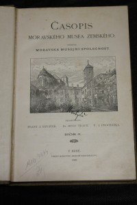náhled knihy - Časopis Moravského musea zemského. Ročník IX.
