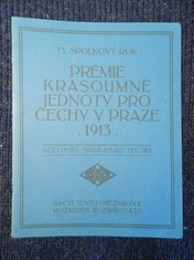 náhled knihy - Prémie Krasoumné jednoty pro Čechy v Praze 1913 : 73. spolkový rok