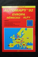 náhled knihy - Automapy´92. Evropa, Německo, Alpy.