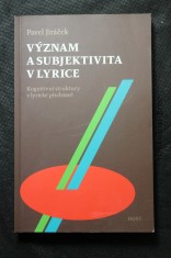 náhled knihy - Význam a subjektivita v lyrice : kognitivní struktury v lyrické představě