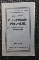 náhled knihy - O klavírním přednesu : (několik pokynů pro žáky pokročilejší)