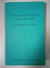náhled knihy - Formeln und Tabellen für den Hochbau