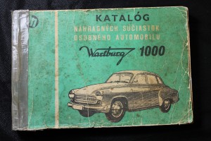 náhled knihy - Katalóg náhradných súčiastok osobného automobilu Wartburg 1000