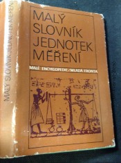 náhled knihy - Malý slovník jednotek měření