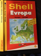 náhled knihy - Shell Evropa. Autoatlas 1 : 800 000
